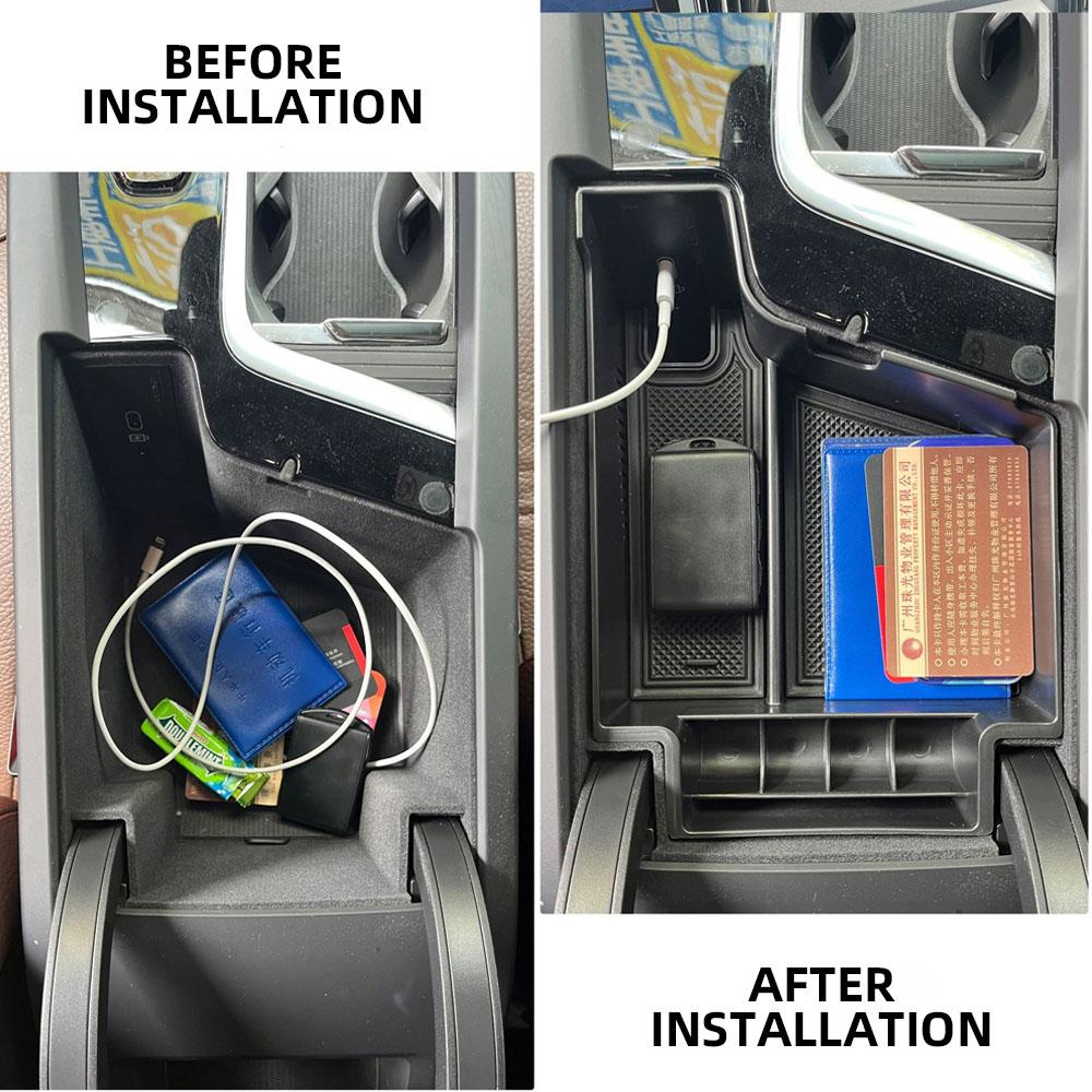 For Volvo XC60 XC90 S90 S60 V60 V90 2017 2018 2019 2020 2025 2025 LHD Armrest Box Storage Tray Organizer Interior Accessories