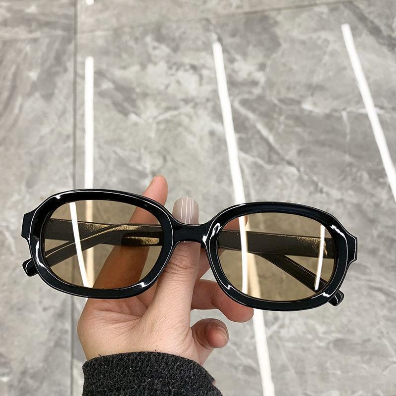 New Fashion Vintage Sunglasses Women Brand Designer Retro Rectangle Sun Glasses Female Ins Popular Ellipse Square Eyewear