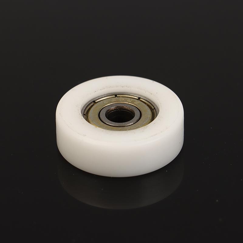 1Pcs 626ZZ 6*30*9mm Flat Rubber Coated&POM Wrapped Bearing Pulley - Durable Plastic Wheel Furniture Fitting
