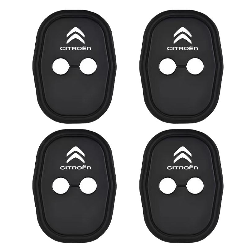 2/4Pcs Car Door Lock Cover Silicone Protection Accessories For Citroen C1 C2 C3 Vts Grand C4 Picasso C4L VTS C-ELYSEE Berlingo