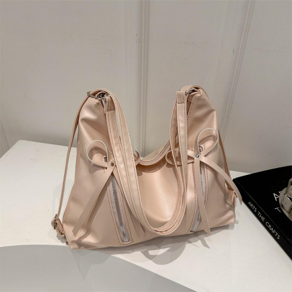 Y2K Bowknot Shoulder Bag PU Leather Bow Crossbody Bag Portable Bow Tote Bag  Daily
