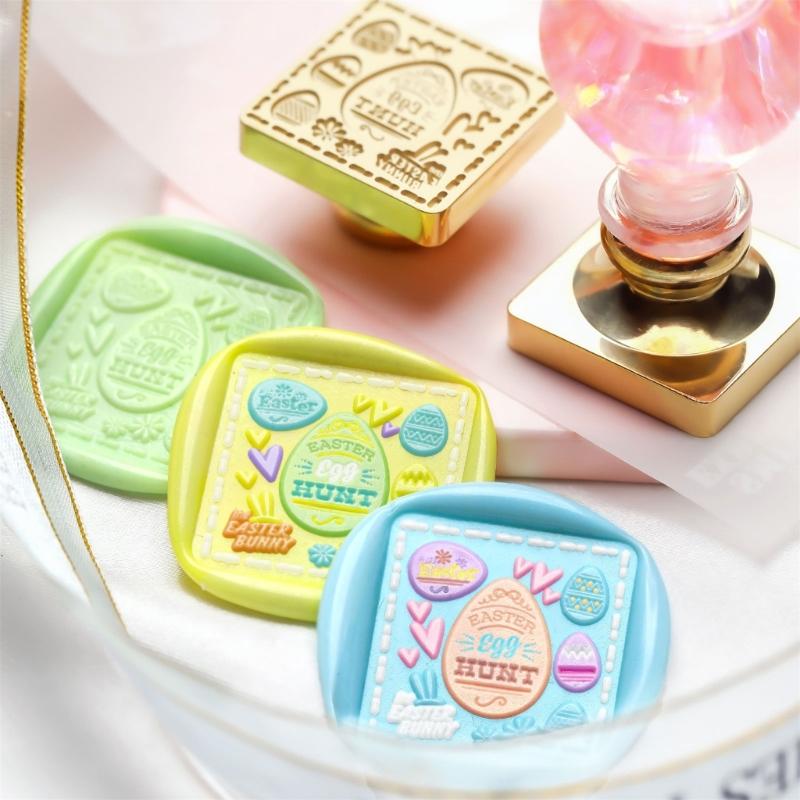 Easter Pattern Wax Stamp Head Replacement for Sealing Envelope Invitation Gift Cards Easter Greeting Card