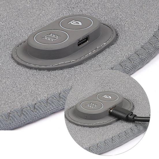 1 шт. Электрический подогреваемый наколенник с 3 уровнями регулировки температуры, питание от USB, облегчение боли в коленном суставе, артрит, вибрационный массажер, нагревательный бандаж для колена