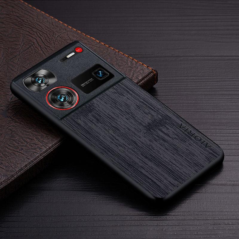 Чехол для Nubia Z70 Ultra Z60S Pro Z60 Ultra funda с рисунком под бамбук и дерево Кожаный чехол Роскошный coque для Nubia Z60 Ultra чехол capa