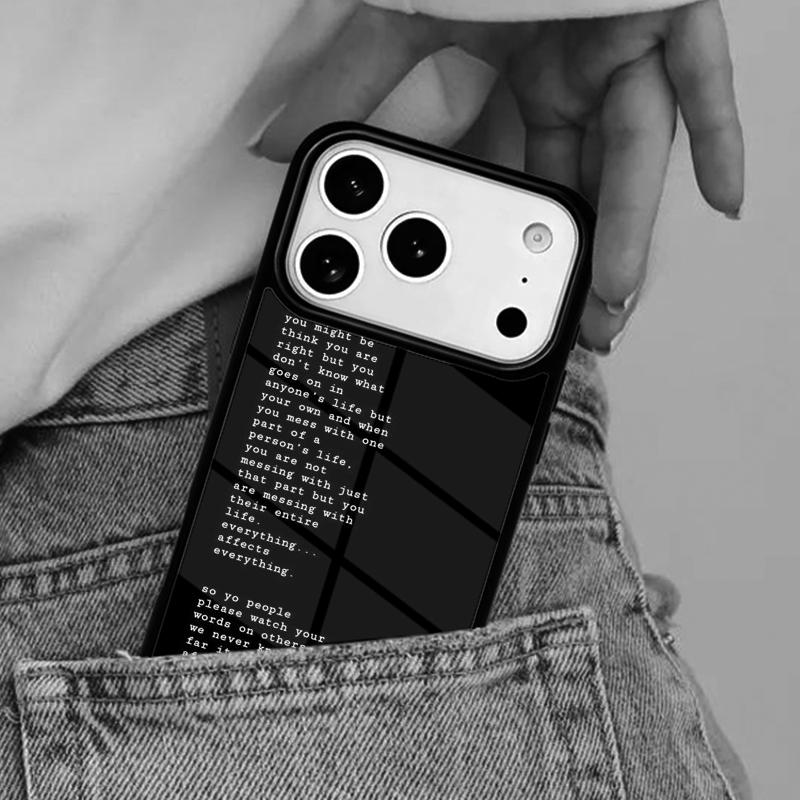 Эстетичный Минималистичный Чехол для Телефона с Цитатами для iPhone 16e 15 14 13 12 17 Pro Max Plus Air 17pro Чехол Coque