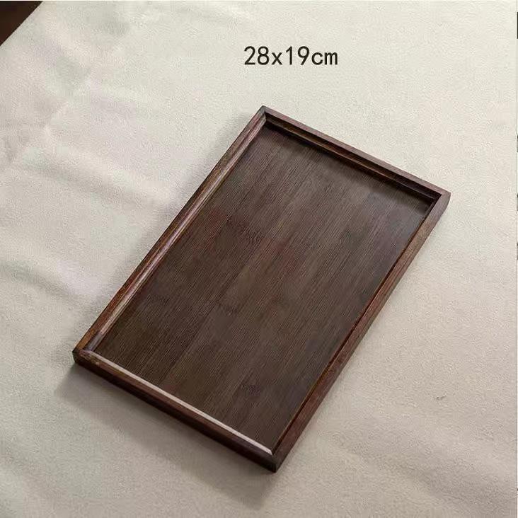 Wood Serving Tray Tableware Food Tray Rectangular Food Platter with Edge for Home Decor, Food, Vegetables, Fruit