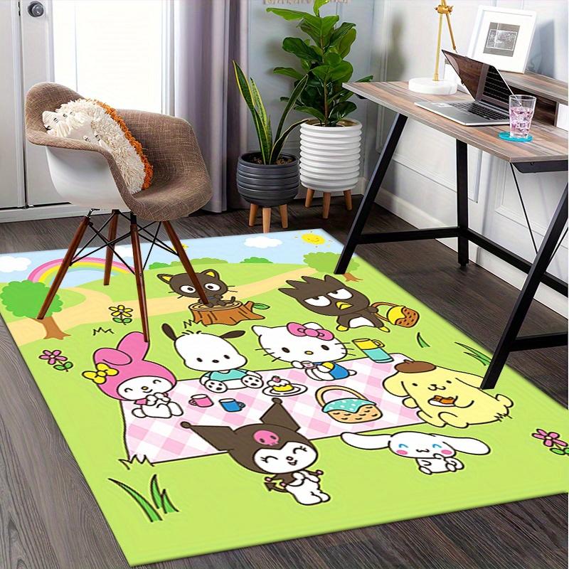 Office Rug Picnic, Characters Anti-Slip Rug, Machine Washable for Living Room, Bedroom, Office, Multiple Sizes, Bedroom Mat, Decorative Mat, Durable M
