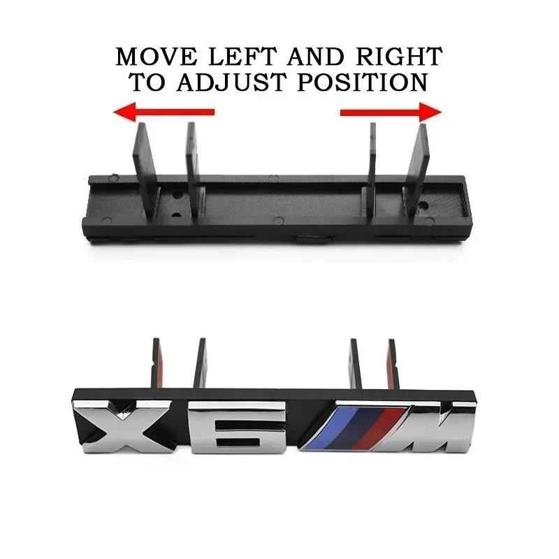 -BMW M Logo 3D Front Grille Badge Emblem For X1 X2 X3 X4 X5 X6 X7 X8 E84 E83 F39 F10 F30 G11 G07 G80 G60 E60 E46 Car Accessories