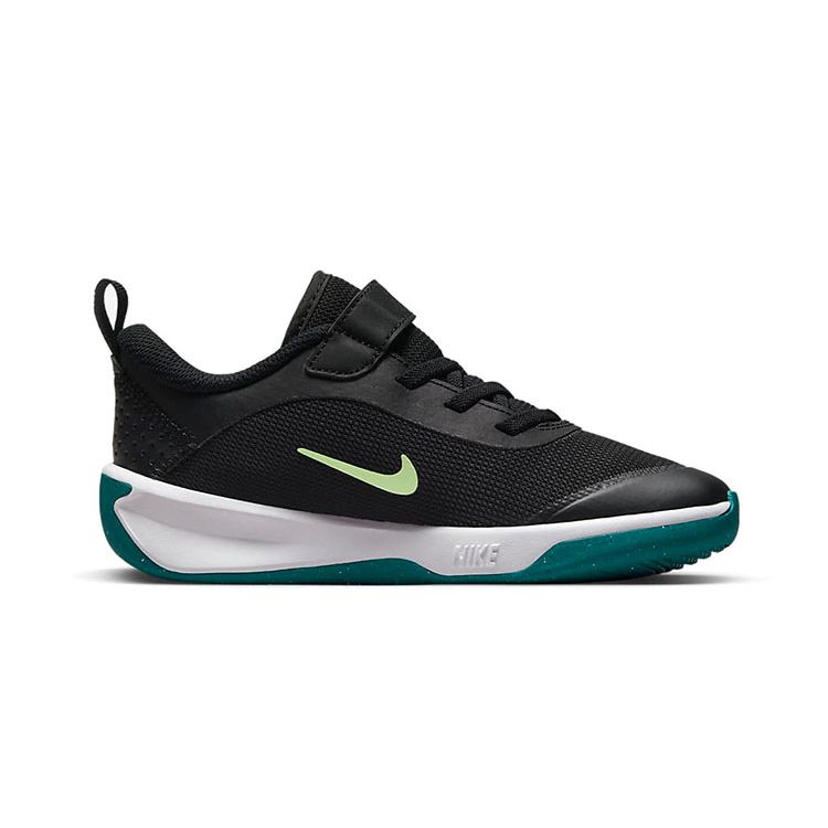 Nike Детские кроссовки Omni Multi-Court PS Black Barely Volt Bright-Spruce White DM9026-003