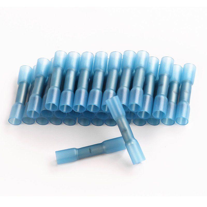 20/50 шт. термоусадочных соединителей изолированные водонепроницаемые обжимные клеммы герметичные стыковые электрические соединители для проводов 22-18 AWG