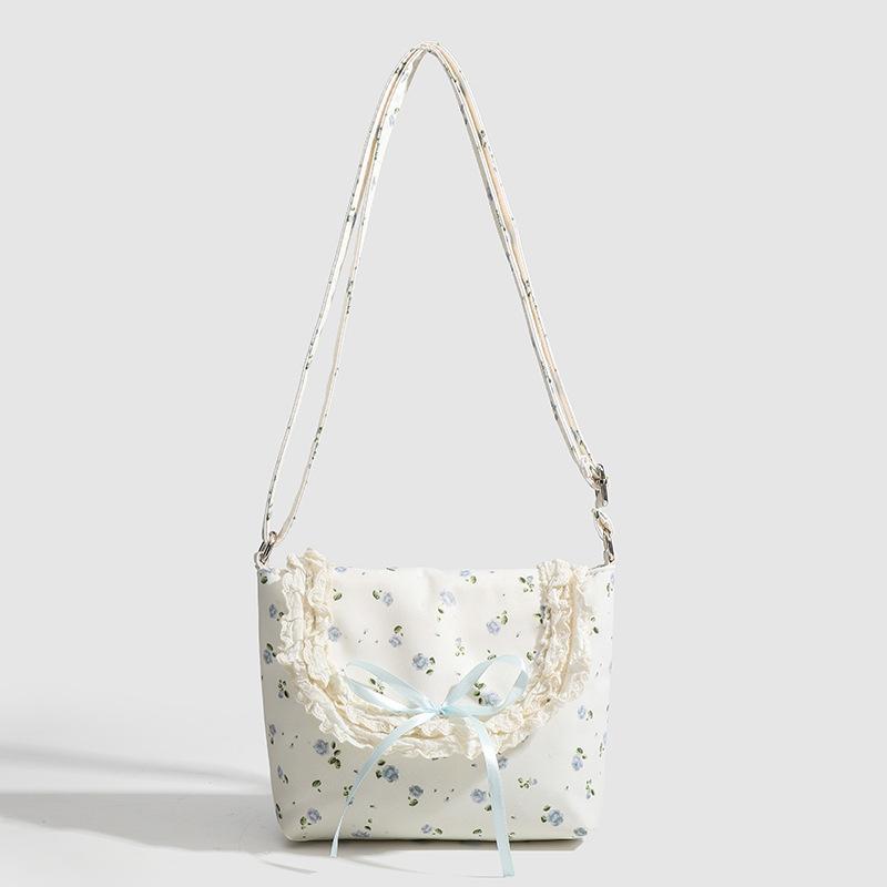 Маленькая свежая цветочная сумка через плечо Повседневная ленивая сумка Весна
