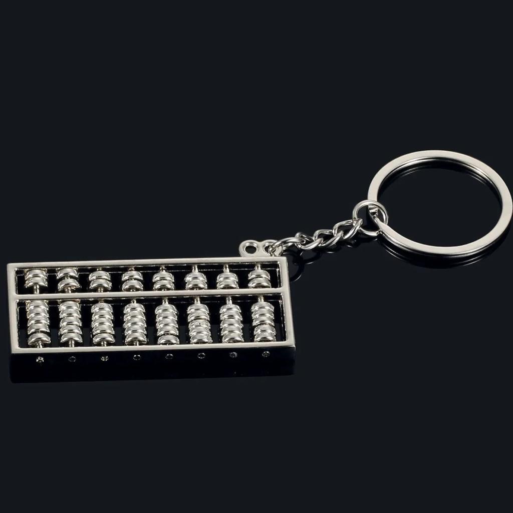 1 шт., самая продаваемая унисекс-цепочка для ключей Abacus, металлическая подвеска на талию, брелок для ключей, аксессуары оптом