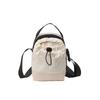 Drawstring Shoulder Single Crossbody Bag Small Square Handbag Outdoor Travel