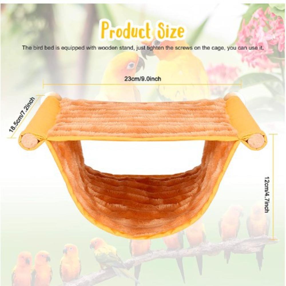 Fashion Pet Bird Parrot Cages Removable Bird Hut Tent Bed Parrot Nest Hanging Cave Winter