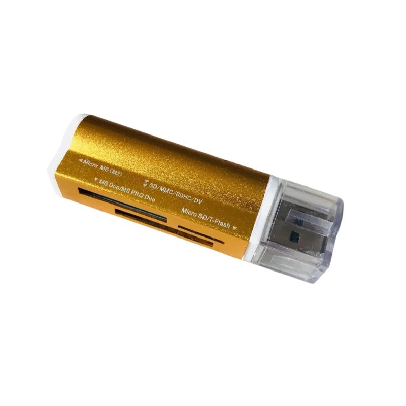 Портативный универсальный USB-кардридер для карт SDTF MicroSDHC MS