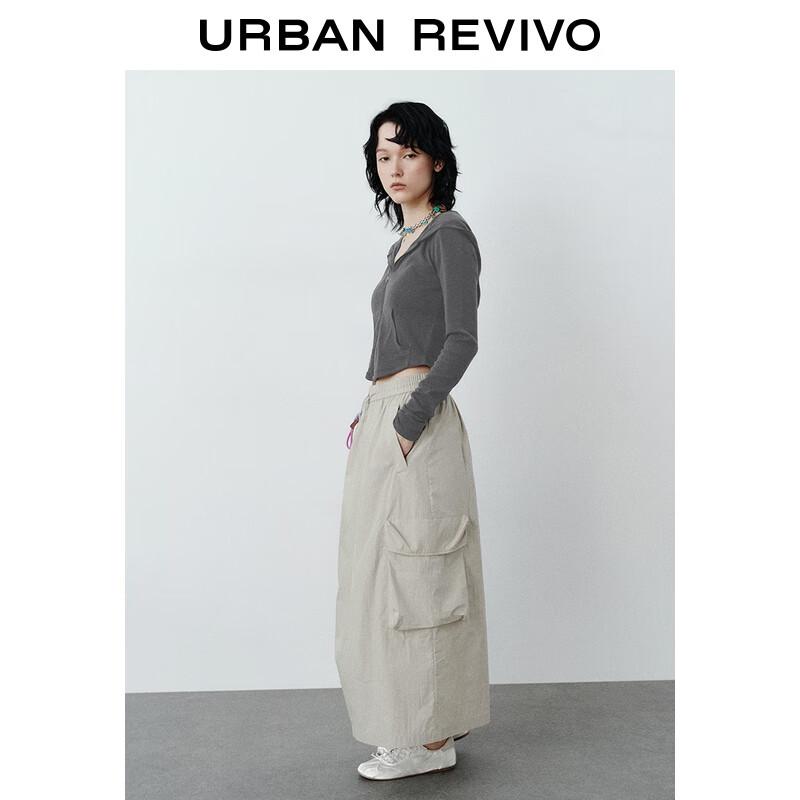 UR Women's Slim-Fit Hooded Zip Jacket with Heart Bow Detail