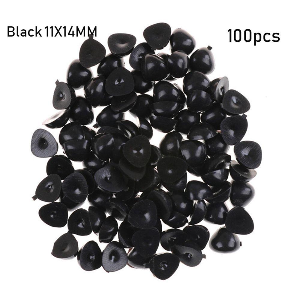 100pcs Plastic Toys Bear Buttons Safety Parts Triangle Nose Doll Noses Dolls Accessories
