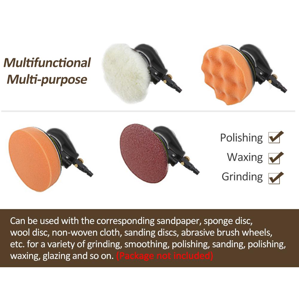 5"" Air Random Orbital Sander Heavy Duty Pneumatic Palm Sander Polishing Grinding Sanding for Car