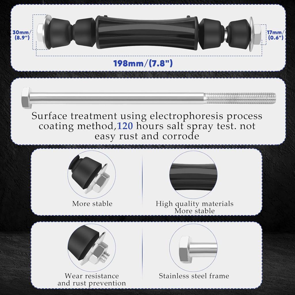 K700432 Стойка стабилизатора Передний стабилизатор Для 2007-2016 Chevy Silverado 1500 Avalanche Tahoe Suburban GMC Sierra Yukon Cadillac Escalade Передний