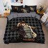 Anime JoJo Bizarre Bedding Set,Adventure Jotaro Kujo Bedding Set,JoJo Duvet Cover Pillowcase Bed Kids Adult