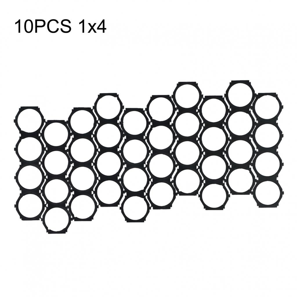 10pcs For 21700 Cell Holder Brackets Plastic Frame ABS+PC Black Design