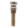 Brass Pop Up Drain Stopper Easy To Install Universal Vanity Pop Up Drain Stopper for Vessel Sink