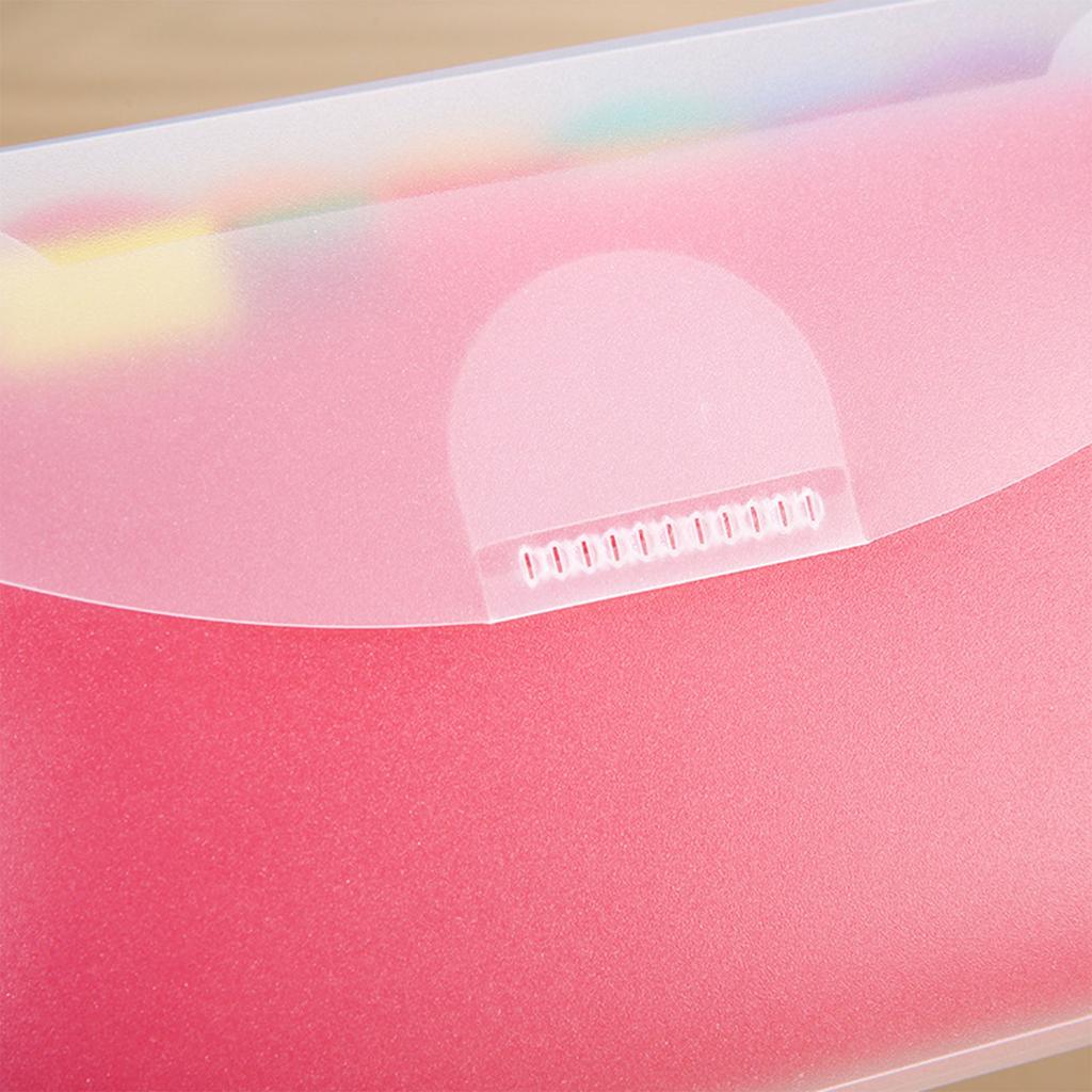 Multi-layer File Wallet Receipt Folder Bills Organizer Holder Document Folder Box for Cashier School Office Business