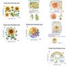 Rainbow Prisms Sun Flower Decals Colorful Glass Static Sticker Sun Catcher Window Stickers  Office
