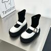Women Designer Shoes 2024 New Korean Style Fashionable Mary Jane Style Women's Boots Comfortable and Versatile Platform Boots