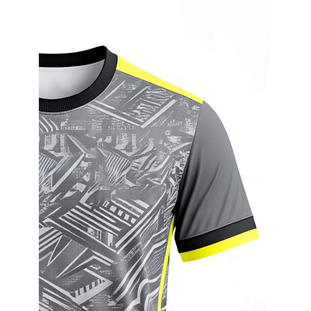 Men Line Badminton T-Shirts Table Tennis Breathable Training Sports Tees Women Tennis Short Sleeve Running Quick Dry Clothing
