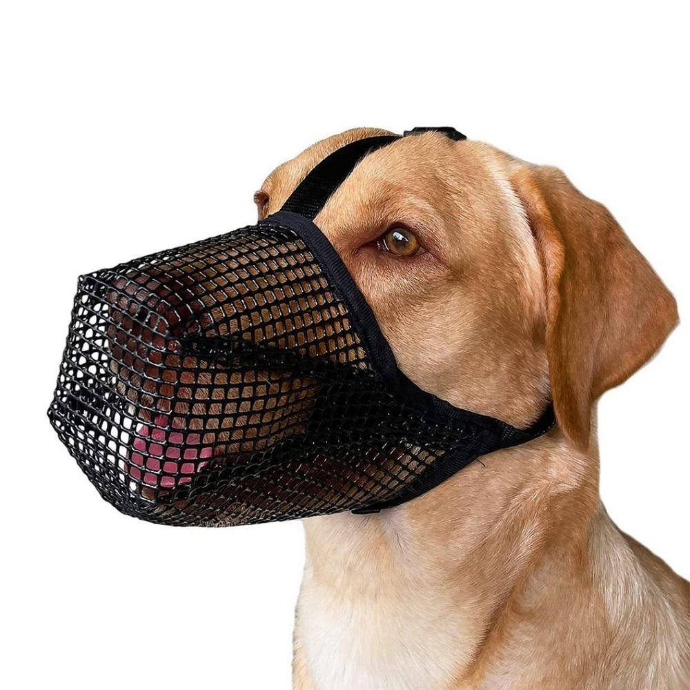 Adjustable Dog Mouth Cover Breathable Dog Mesh Mouth Mask Pet Dog Muzzles  for Anti-licking