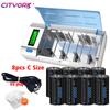 Cityork 1.2V C Size Rechargeable Battery C Cell 5000mAh NI-MH R14 LR14 Type C Batteries Batteri For RC Camera Drone Accessories