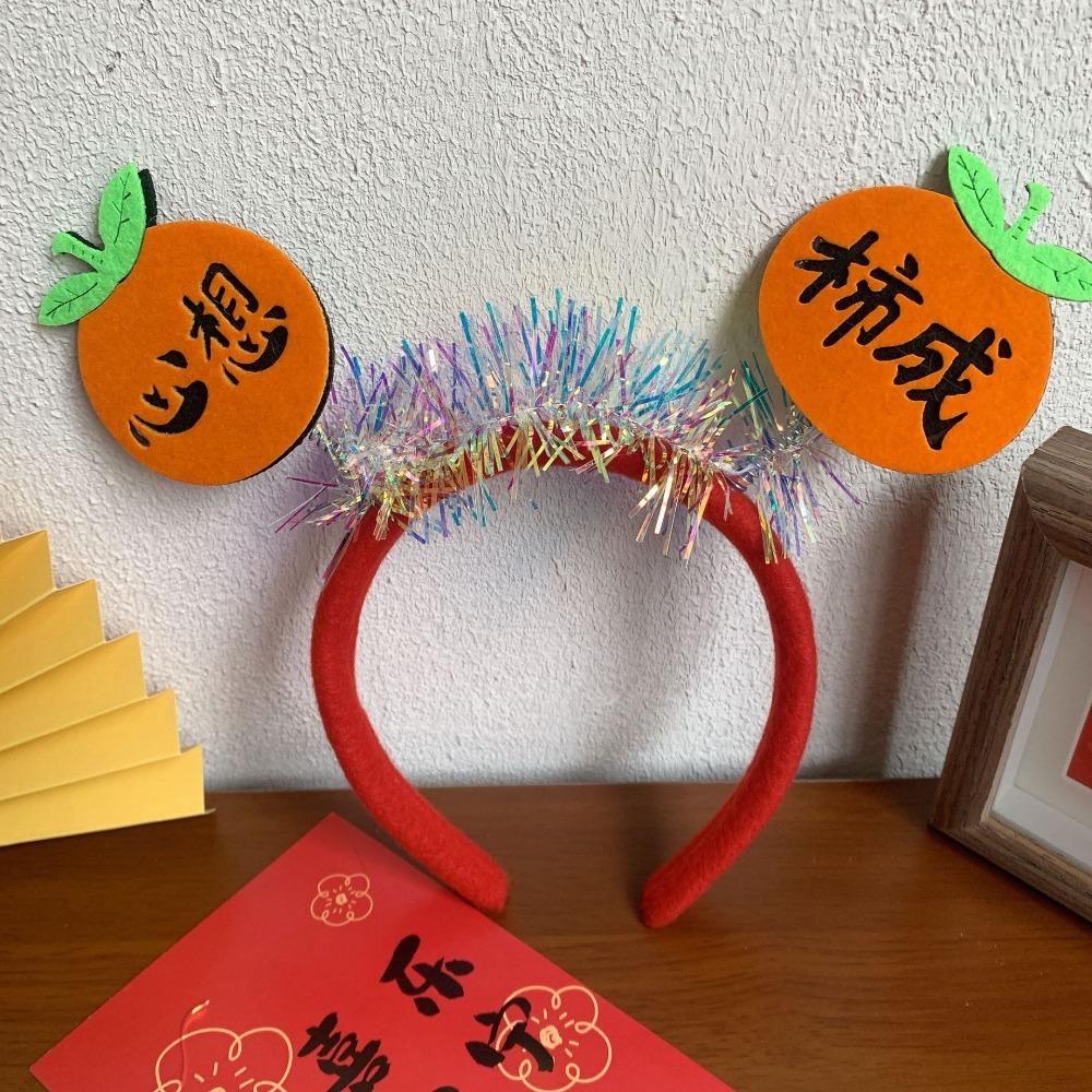Cartoon 2025 New Year Headband Red Hairband Festive New Year Headwear Snake Year Headband  Men