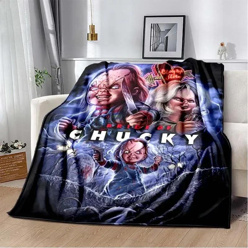 3D-персонаж фильма ужасов Чаки, пила, мультяшный уголок, одеяло, модное, мягкое, уютное, для гостиной, спальни, дивана, кровати, дорожного одеяла