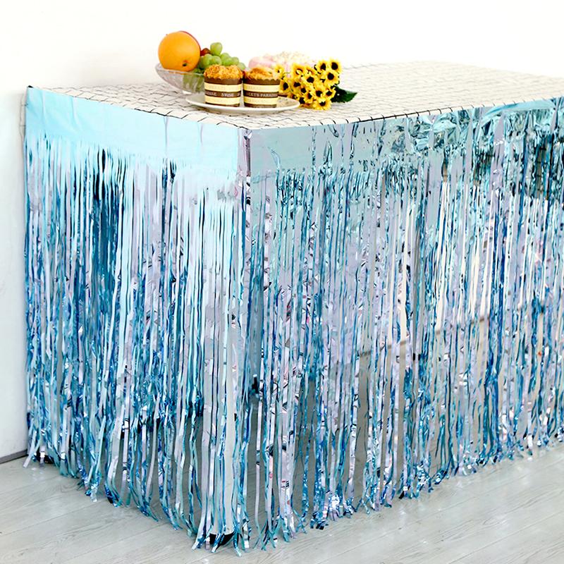 1 шт. юбка для стола с кисточками, модные одноразовые предметы, удобная сервировка стола для свадьбы, дня рождения, современной гавайской вечеринки