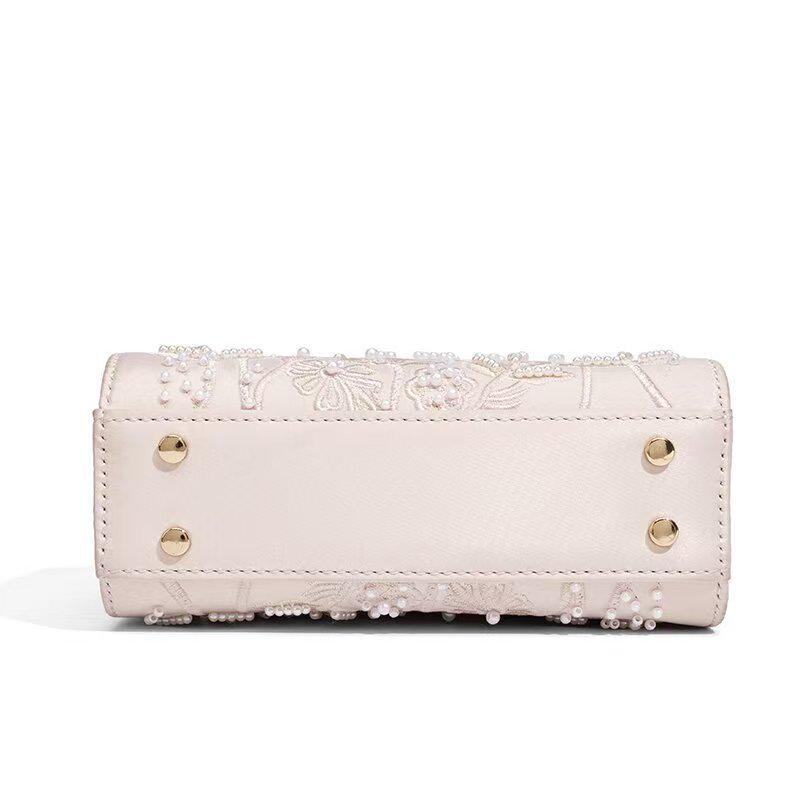 2025 Элегантная женская вечерняя сумочка из кружева и жемчуга