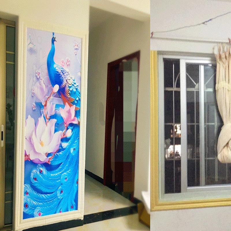 2,3 м настенный декор обои 3D узор стикер стены линия талии граница гостиной съемный