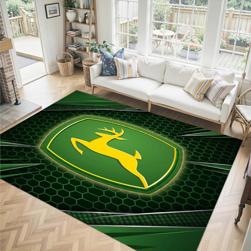 John Deere Дизайн Хрустальный Велюровый Ковер Уютный Не?Нескользящий ковер с принтом для спальни, гостиной, прихожей