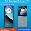 IMAK for Motorola Razr 40 Ultra 5G Hydrogel Protective Film III Full Coverage Soft TPU Clear Screen Film + Back Protector Anti-scratch Film