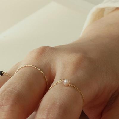 Меньше значит больше КОЛЬЦО-ЦЕПОЧКА 14K GOLD FILLED