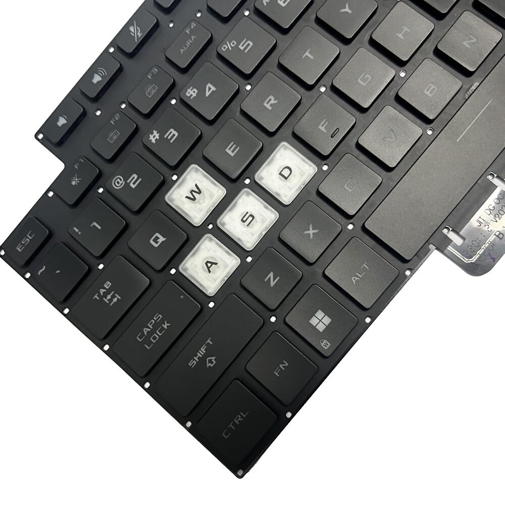 HSSDTECH Black US Keyboard with Backlight for ASUS TUF Air FX516 FX516P FX516PR FX516PM