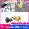 Motorcycle accessories CNC Aluminum Fluted Carburetor Choke Knob parts For Scrambler Thruxton 900 Bonneville T100 SE 2008-2015