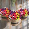 1/2Pcs Daisy Artificial Flowers Bouquet for Home Decor Fake Flowers Garden Wedding Decoration Outdoor Potted Flower Arrangement