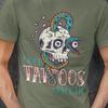 Good Tattoos Never Die Shirt | Snake Skull Tattoo Graphic Tee | Gothic Tattoo Artist Vintage Skeleton T-Shirt