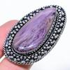 Russian Charoite Handmade 925 Sterling Silver Jewelry Ring Size 10 E4K30