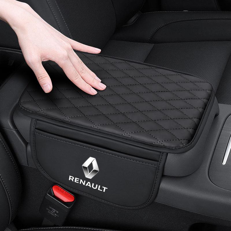 Кожаный коврик подлокотника для автомобиля, коробки для салфеток, подушка для увеличения высоты, бокс для подлокотника для Renault Dacia Reynolds Series Koleos Kadjar Captur 2 3 4