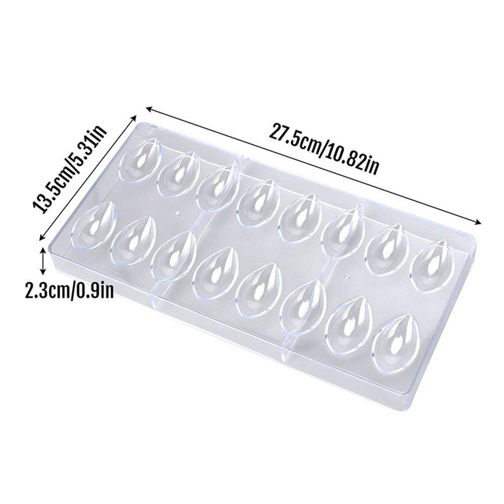 Легко моющаяся поликарбонатная форма для шоколада Прозрачная Прочная Кондитерская форма Многоразовая Выпечка Инструмент для выпечки Кухонные принадлежности