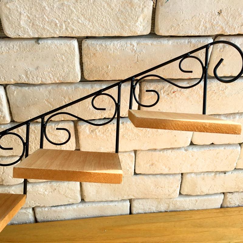 1 шт., декоративная рамка для лестницы в стиле ретро, настенное крепление для хранения вещей, предметы интерьера, эстетическое украшение, настенная живопись в деревенском стиле