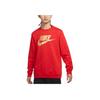 Nike Cny Круглый вырез свитер с надписью Спортивный повседневный флисовый теплый свитшот Мужской свитшот University-Red DH1390-650