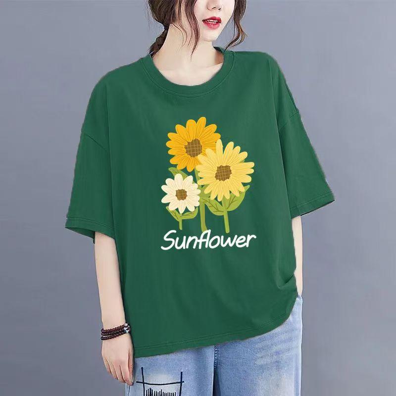 Хлопковая белая футболка женская с короткими рукавами лето 2025 новые свободные короткие однотонные топы с короткими рукавами